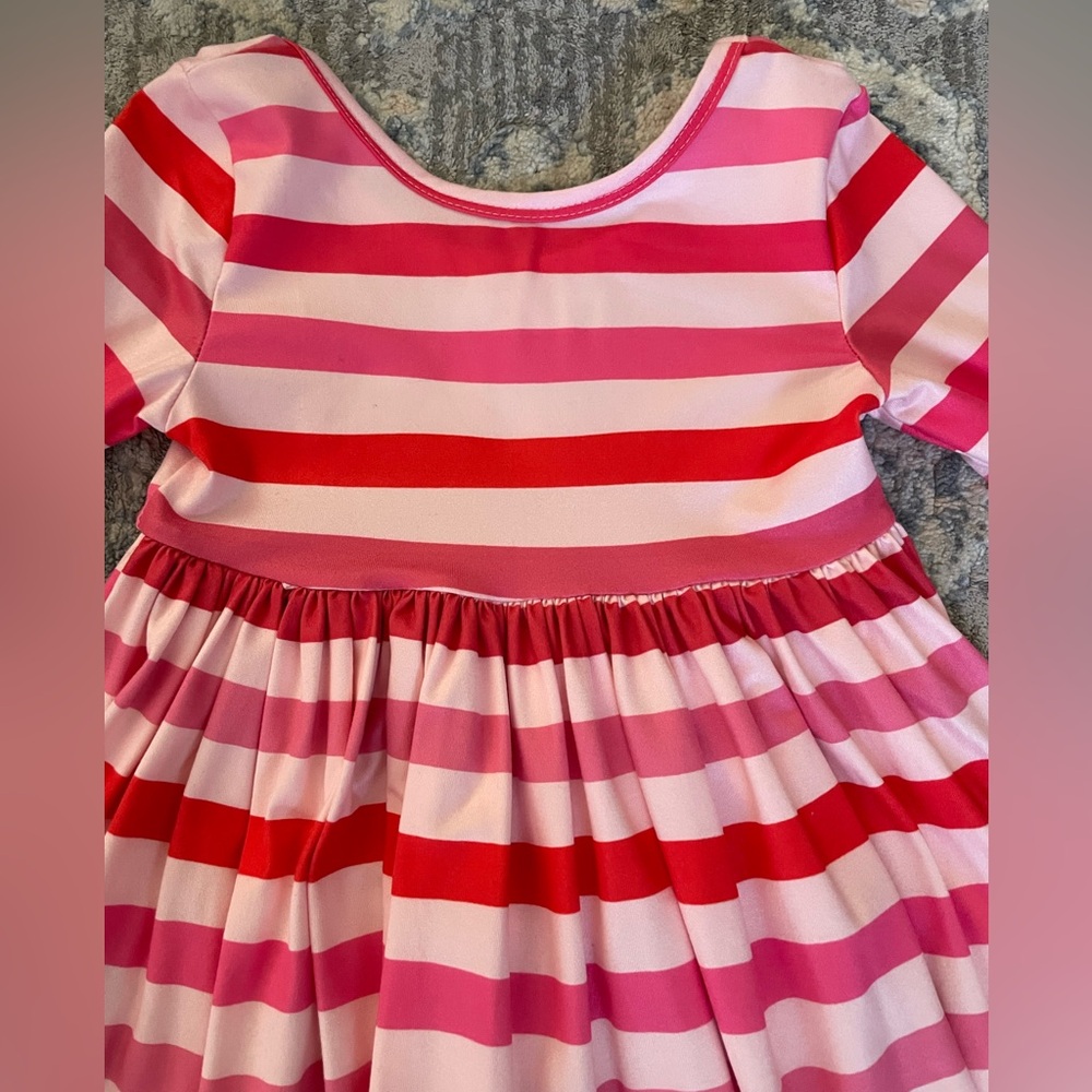 Mila & Rose 2T Girl Valentine’s Day All You Need Is Love Twirl Dress - Picture 4 of 16